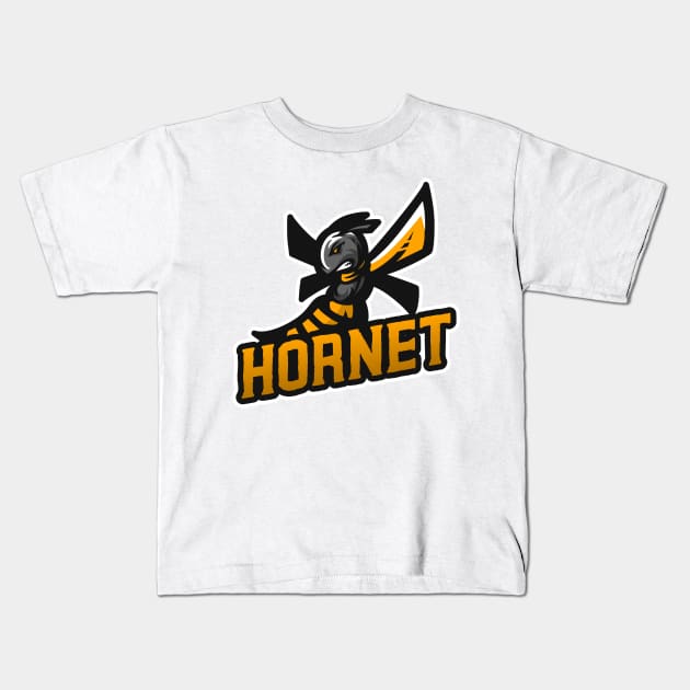 eSport Gaming Team Hornet Kids T-Shirt by Steady Eyes